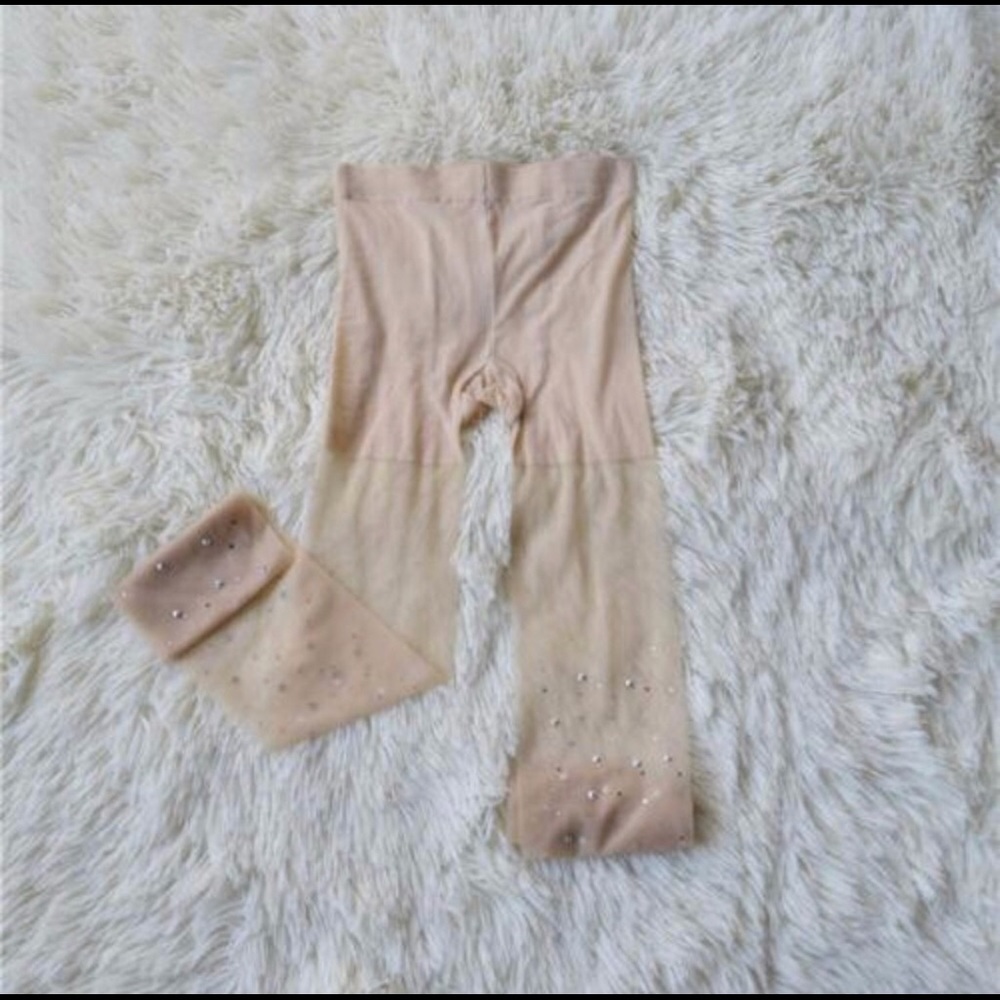 Nude Rhinestone Hosiery - Picture 2 of 2